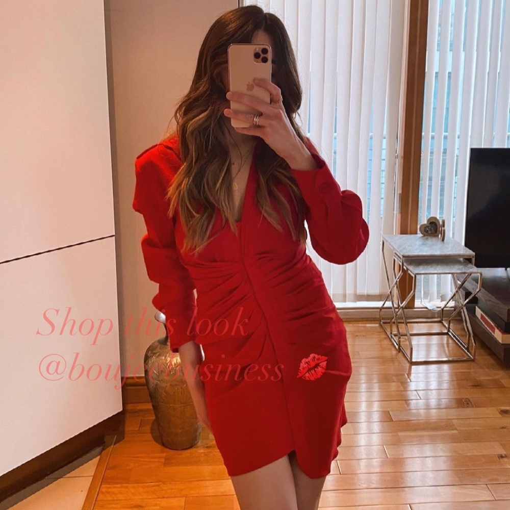 ZARA Draped Linen Blend Mini Dress - Picture 3 of 9